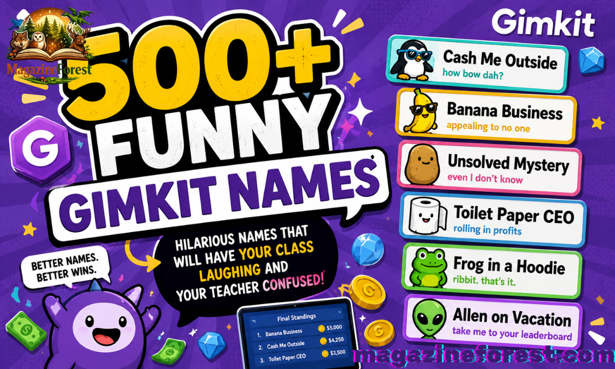 500+ Funny Gimkit Names 😂 (Best Ideas for 2026 Updated That Will Make Everyone Laugh)