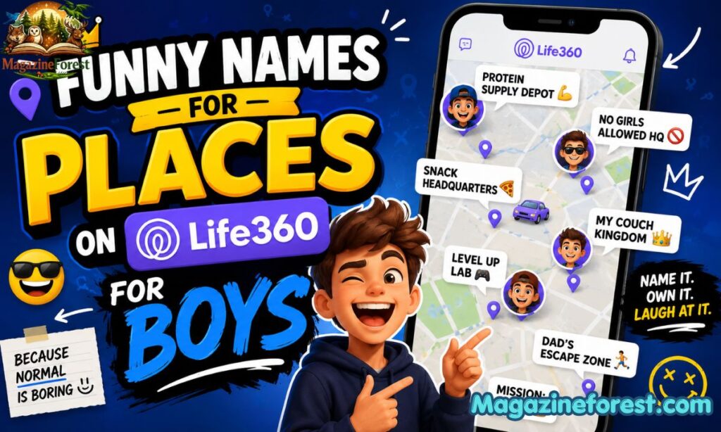 Funny Names for Places on LIFE360 for Boys