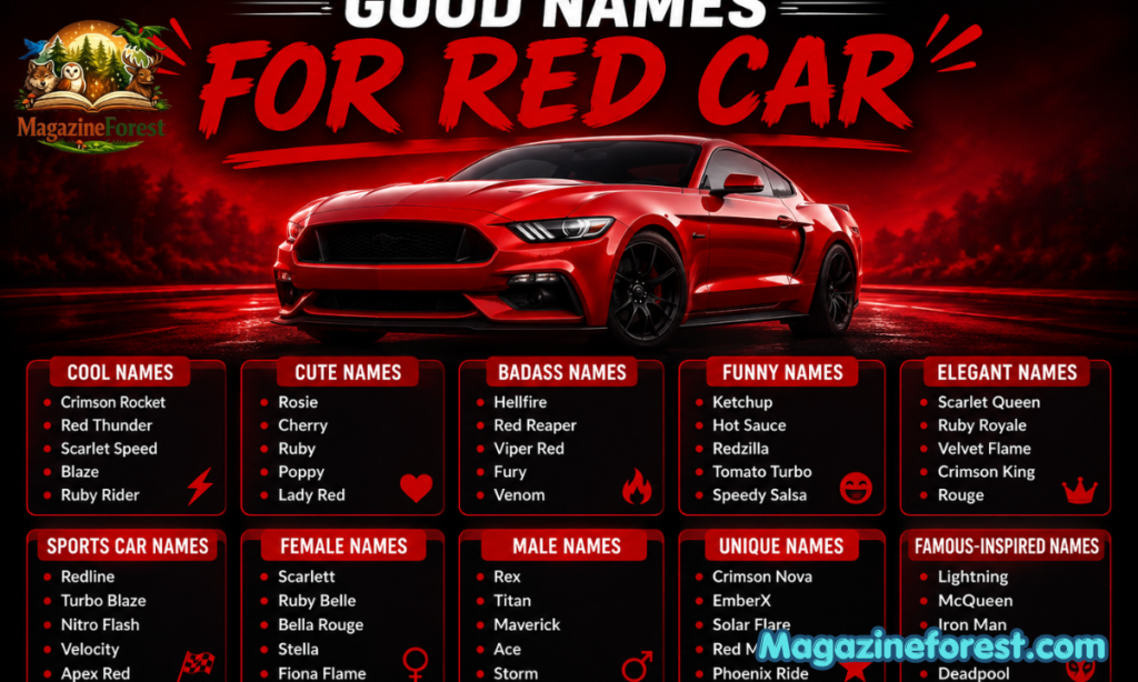 Good Names for Red Car