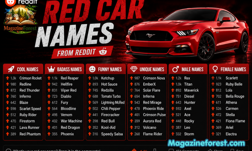 Red Car Names Reddit