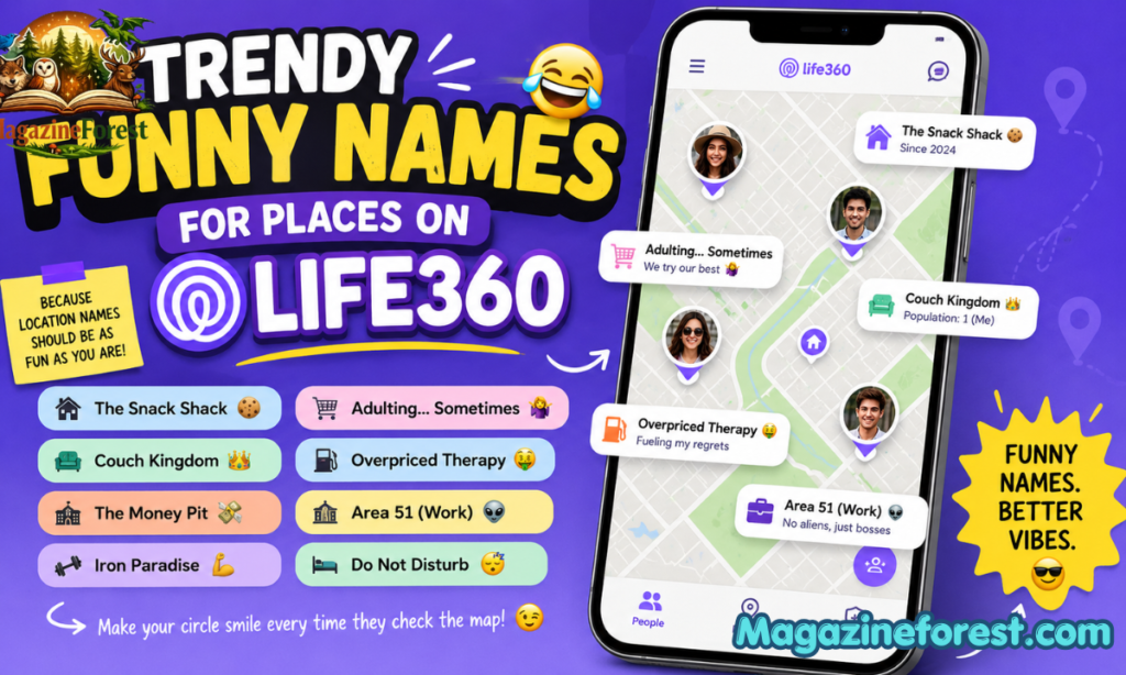 Trendy Funny Names for Places on LIFE360