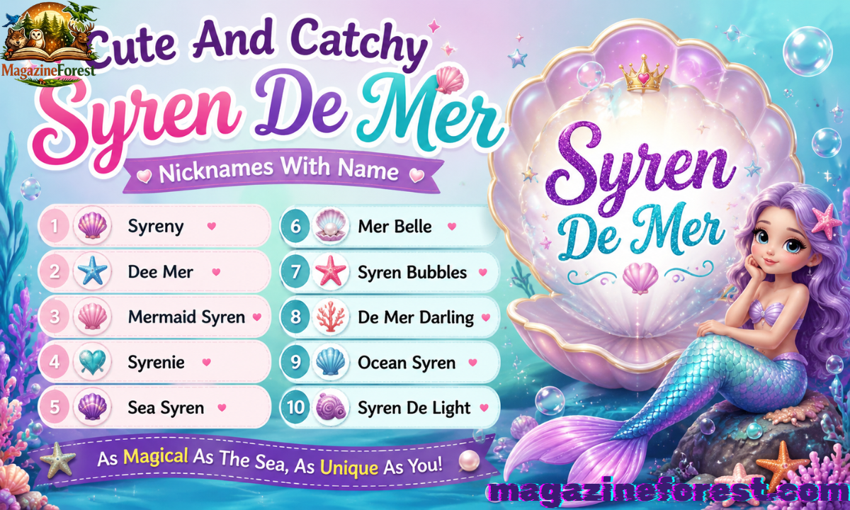800+ Cute And Catchy Syren De Mer Nicknames With Name Generator