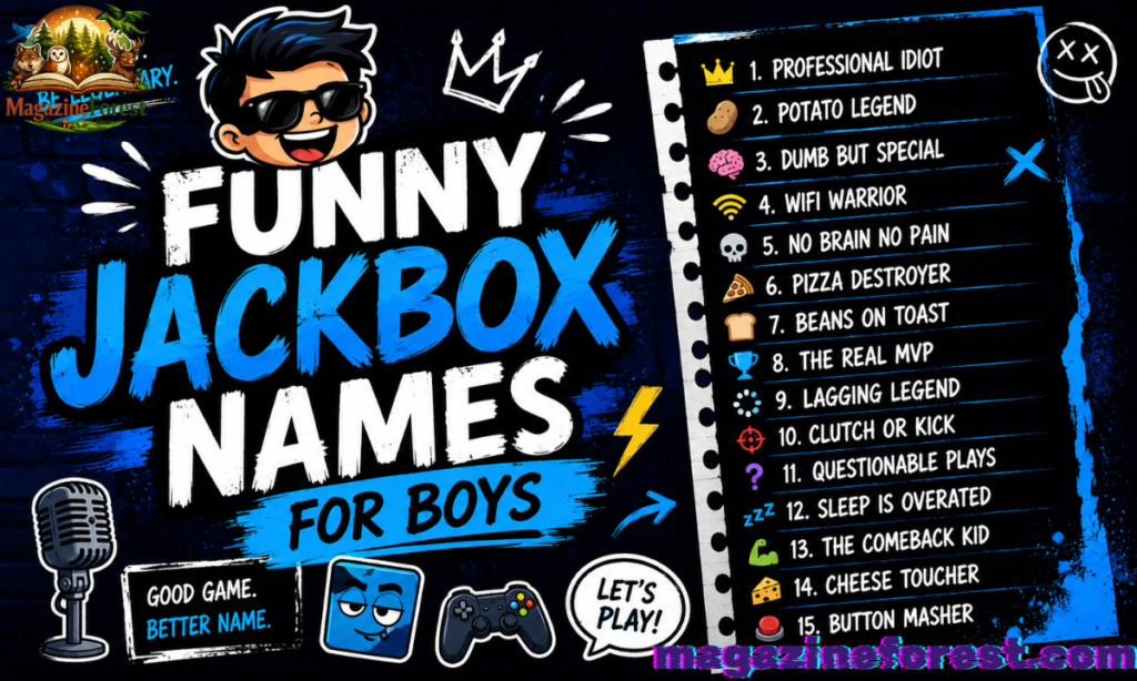👦 Funny Jackbox Names for Boys