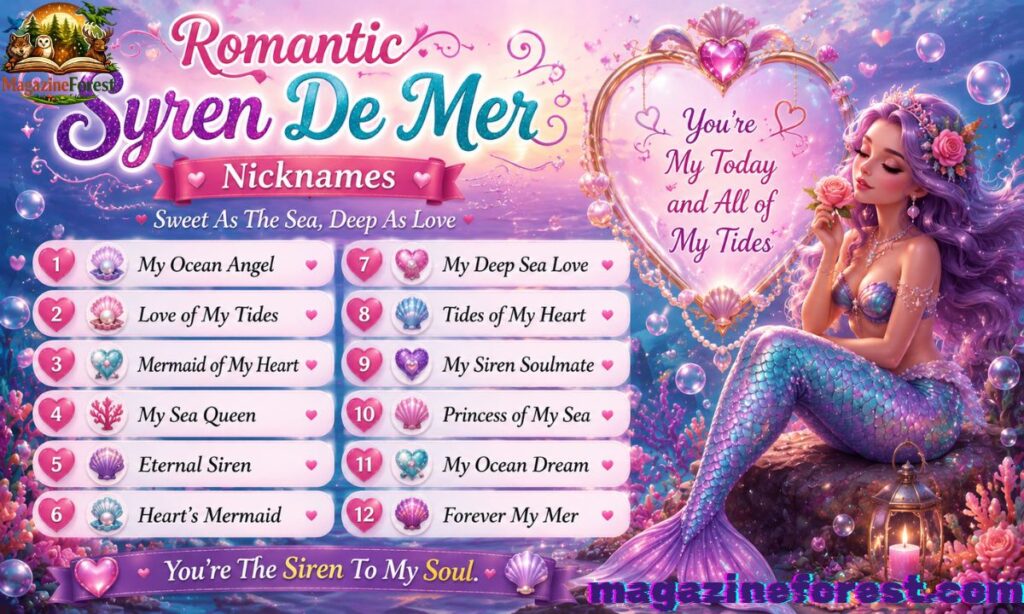 💖 Romantic Syren De Mer Nicknames